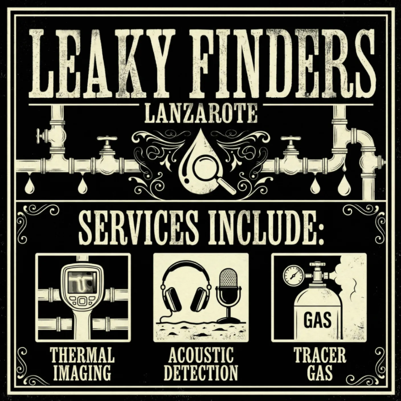 Leak detection and plumbing services Lanzarote